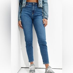 AE stretch mom jeans
